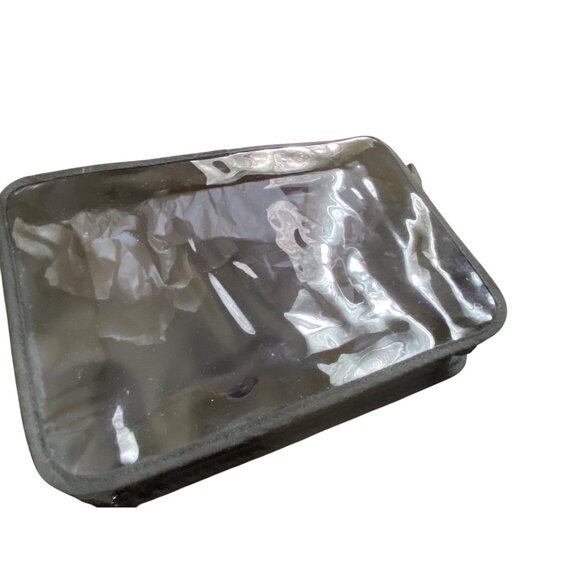 Dolce & Gabbana Clear Transparent Makeup Cosmetic Bag Luxe Travel Pouch Plastic - Picture 2 of 7